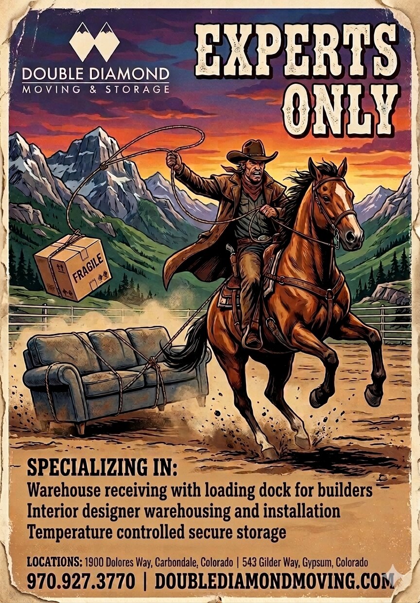 Carbondale Magazine Experts Only advertisement for Double Diamond Moving and Storage